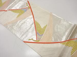 アンティーク　孔雀模様織り出し袋帯（材料）